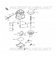CARBURETOR PARTS voor Kawasaki VOYAGER XII 1996