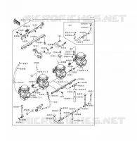 CARBURETOR voor Kawasaki VOYAGER XII 1996