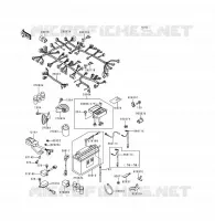 CHASSIS ELECTRICAL EQUIPMENT voor Kawasaki VOYAGER XII 1996