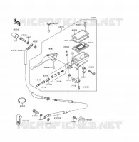 CLUTCH MASTER CYLINDER voor Kawasaki VOYAGER XII 1996