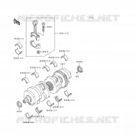 CRANKSHAFT voor Kawasaki VOYAGER XII 1996