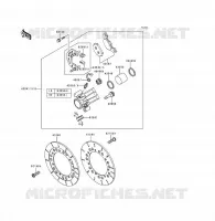 FRONT BRAKE voor Kawasaki VOYAGER XII 1996
