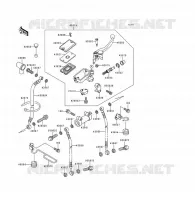 FRONT MASTER CYLINDER voor Kawasaki VOYAGER XII 1996