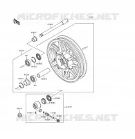 FRONT WHEEL voor Kawasaki VOYAGER XII 1996