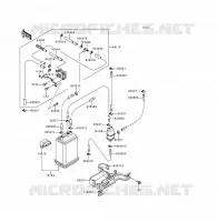 FUEL EVAPORATION SYSTEM voor Kawasaki VOYAGER XII 1996