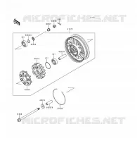 REAR WHEEL   CHAIN voor Kawasaki VOYAGER XII 1996