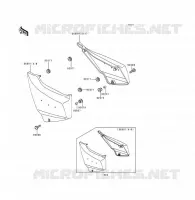 SIDE COWLING voor Kawasaki VOYAGER XII 1996