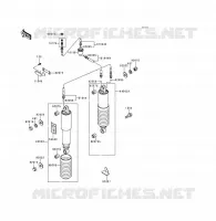 SUSPENSION   SHOCK ABSORBER voor Kawasaki VOYAGER XII 1996