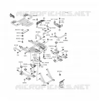 TRUNK BRACKET ACCESSORY voor Kawasaki VOYAGER XII 1996