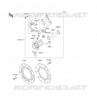 FRONT BRAKE voor Kawasaki VOYAGER XII 2001