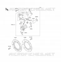 FRONT BRAKE voor Kawasaki VOYAGER XII 2003