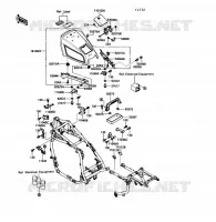 BATTERY BRACKET voor Kawasaki VOYAGER XII 1989