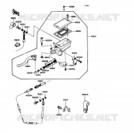 CLUTCH MASTER CYLINDER voor Kawasaki VOYAGER XII 1989