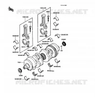 CRANKSHAFT voor Kawasaki VOYAGER XII 1989