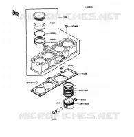 CYLINDER   PISTON  voor Kawasaki VOYAGER XII 1989