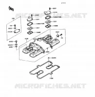 CYLINDER HEAD COVER voor Kawasaki VOYAGER XII 1989