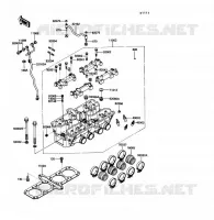 CYLINDER HEAD voor Kawasaki VOYAGER XII 1989