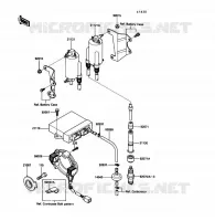 IGNITION COIL voor Kawasaki VOYAGER XII 1989