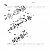 OUTPUT SHAFT voor Kawasaki VOYAGER XII 1989