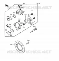 REAR BRAKE voor Kawasaki VOYAGER XII 1989