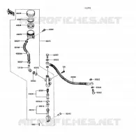 REAR MASTER CYLINDER voor Kawasaki VOYAGER XII 1989