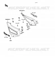 SIDE COWLING voor Kawasaki VOYAGER XII 1989