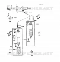 SUSPENSION   SHOCK ABSORBER voor Kawasaki VOYAGER XII 1989