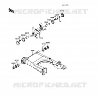 SWINGARM voor Kawasaki VOYAGER XII 1989