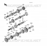 TRANSMISSION voor Kawasaki VOYAGER XII 1989