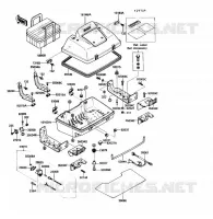 TRUNK ACCESSORY voor Kawasaki VOYAGER XII 1989