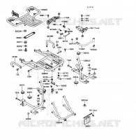 TRUNK BRACKET ACCESSORY voor Kawasaki VOYAGER XII 1989