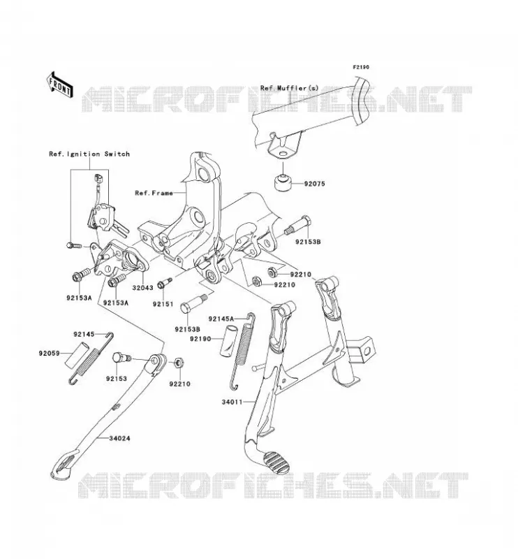 STAND Kawasaki MOTOS 1400 2009 1400GTR  ZG1400A9F