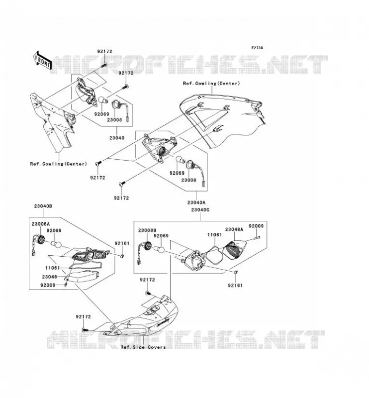 INDICATORS Kawasaki MOTOS 1400 2009 1400GTR  ZG1400A9F