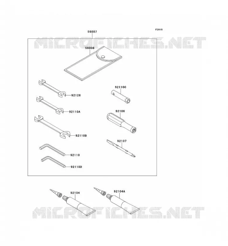 TOOL Kawasaki MOTOS 1400 2010 1400GTR ABS  ZG1400CAF