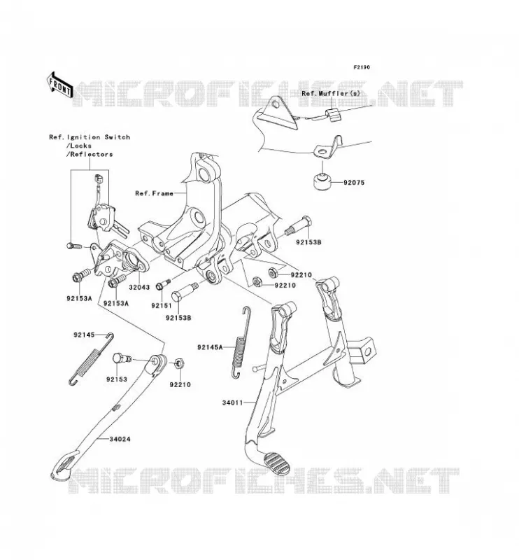 STAND Kawasaki MOTOS 1400 2011 1400GTR ABS  ZG1400CBF