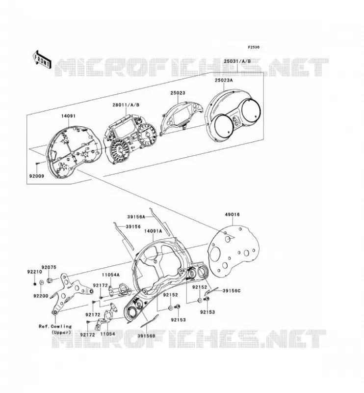 METERS Kawasaki MOTOS 1400 2012 1400GTR ABS  ZG1400CCF
