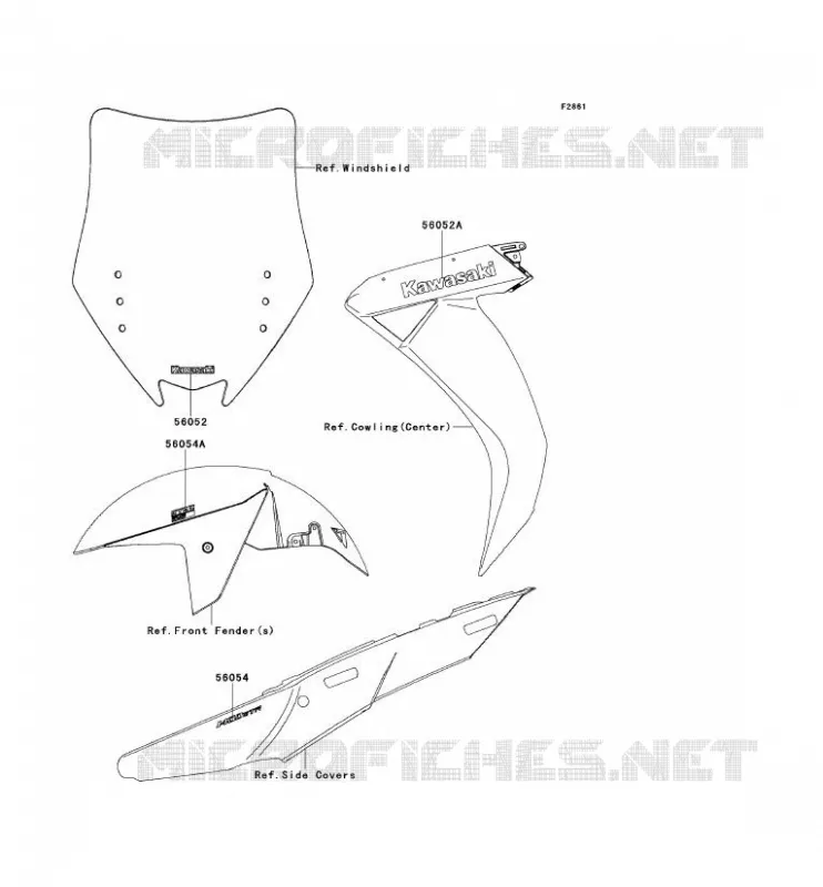 STICKER Kawasaki MOTOS 1400 2012 1400GTR ABS  ZG1400CCF