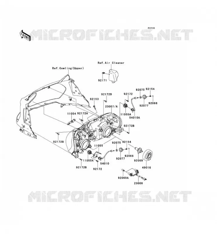 LENS(S) Kawasaki MOTOS 1400 2012 1400GTR ABS  ZG1400CCF
