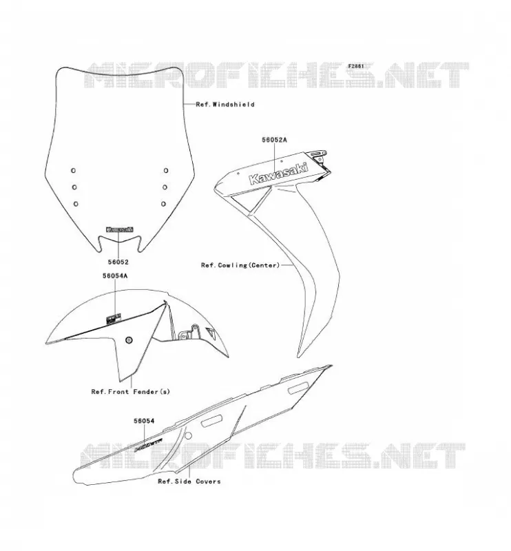 STICKER Kawasaki MOTOS 1400 2013 1400GTR ABS  ZG1400CDF