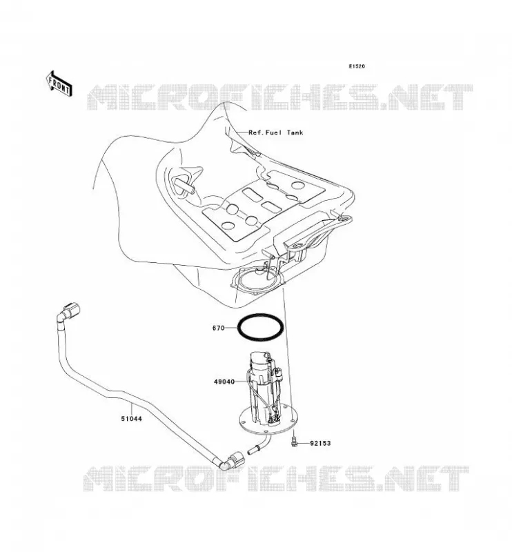 FUEL PUMP Kawasaki MOTOS 1400 2014 1400GTR ABS  ZG1400CEF