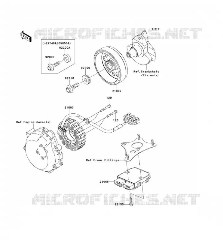 GENERATOR Kawasaki MOTOS 1400 2014 1400GTR ABS  ZG1400CEF