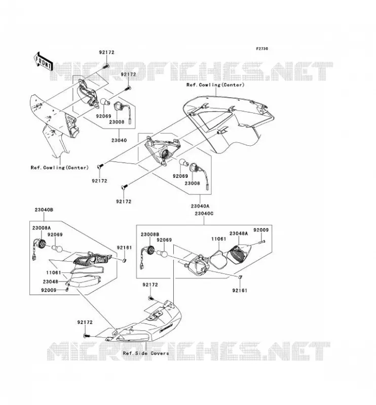 INDICATORS Kawasaki MOTOS 1400 2014 1400GTR ABS  ZG1400CEF