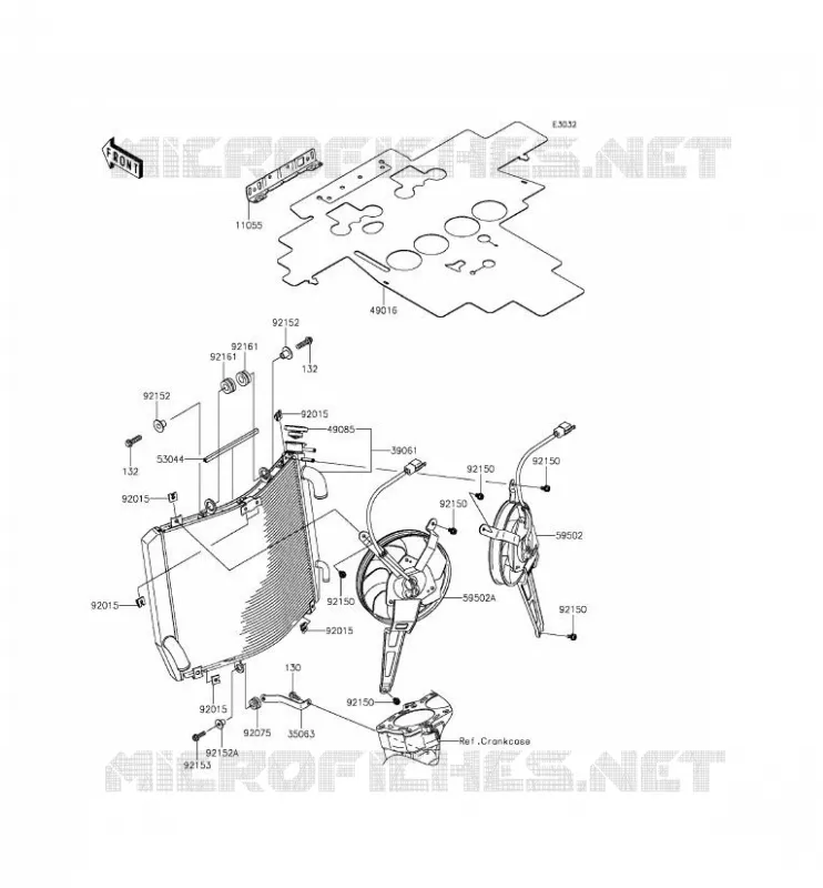 RADIATOR Kawasaki MOTOS 1400 2015 1400GTR ABS  ZG1400EFF