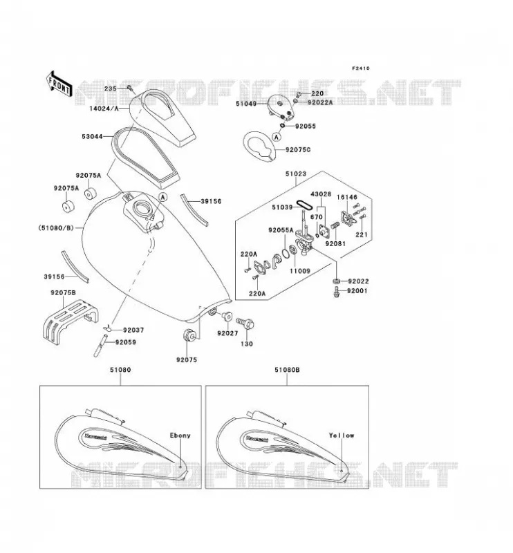 FUEL TANK Kawasaki MOTOS 600 1995 ELIMINATOR 600  ZL600-B1