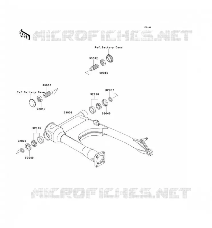 SWINGARM Kawasaki MOTOS 600 1997 ELIMINATOR 600  ZL600-B3