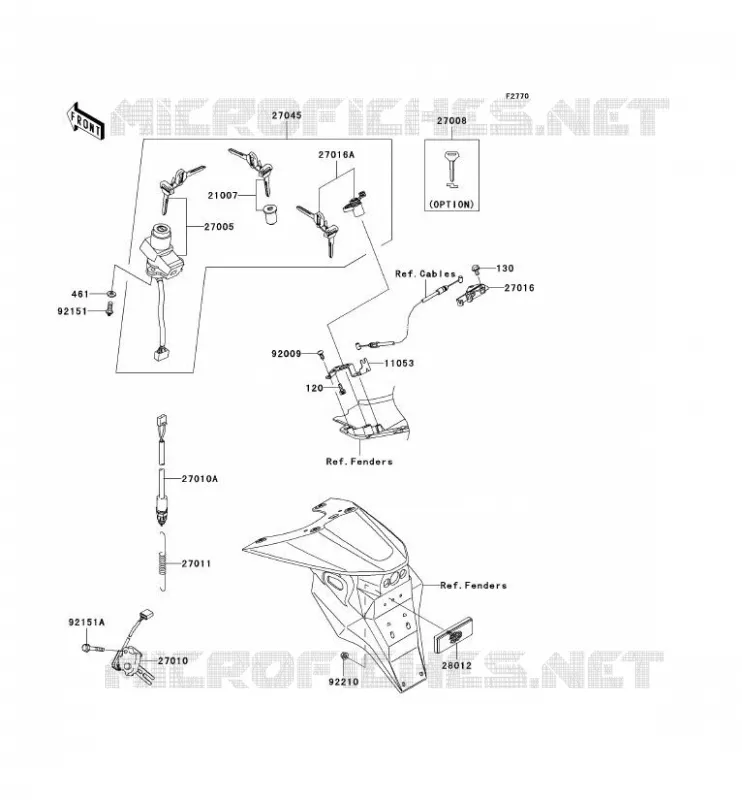 SWITCH Kawasaki MOTOS 1000 2004 Z1000  ZR1000-A2H