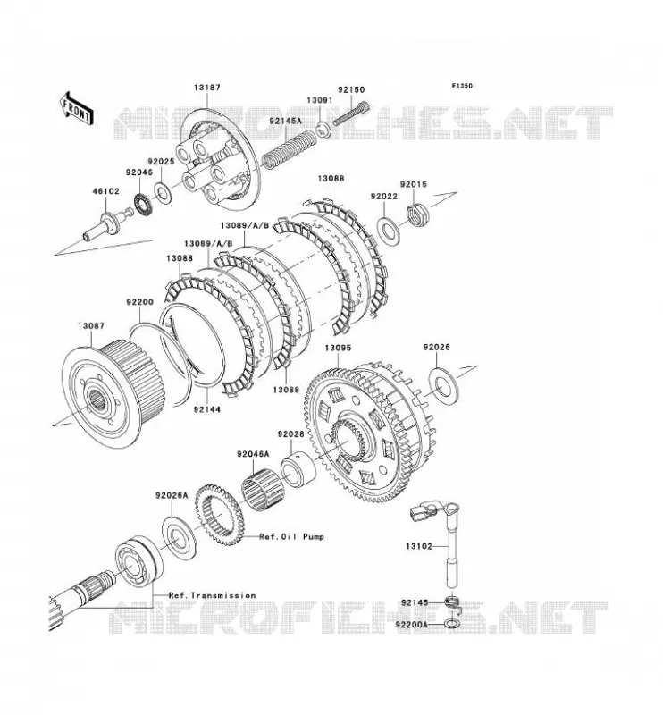 CLUTCH Kawasaki MOTOS 1000 2004 Z1000  ZR1000-A2H