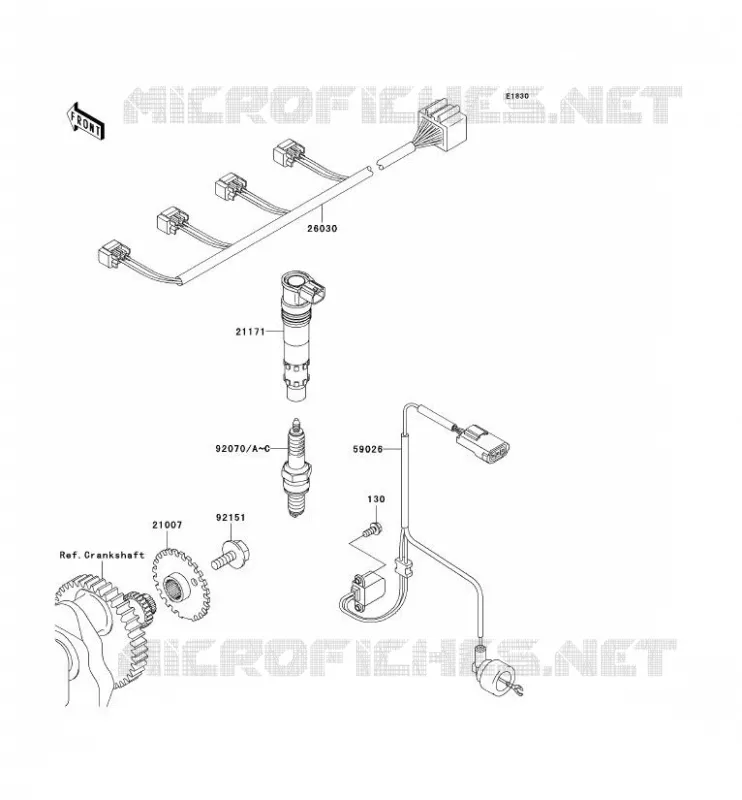 IGNITION SYSTEM Kawasaki MOTOS 1000 2005 Z1000  ZR1000-A3
