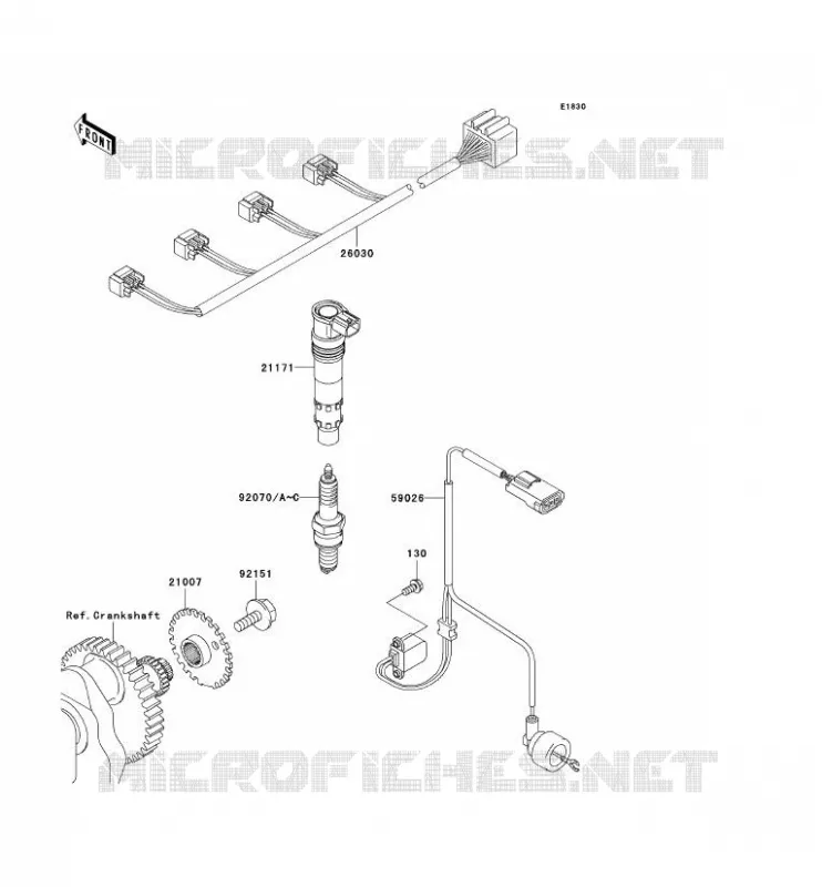 IGNITION SYSTEM Kawasaki MOTOS 1000 2005 Z1000  ZR1000-A3