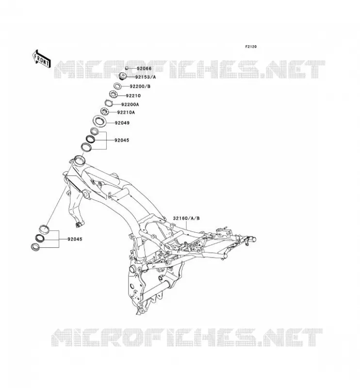 CHASSIS Kawasaki MOTOS 1000 2005 Z1000  ZR1000-A3H